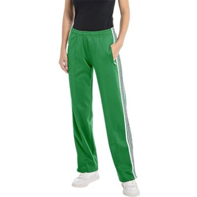 Replay Joggingbyxor för kvinnor, bekväm passform, 733 Sport Grön, S Replay Joggingbyxor för kvinnor, bekväm passform, 733 Sport Grön, S