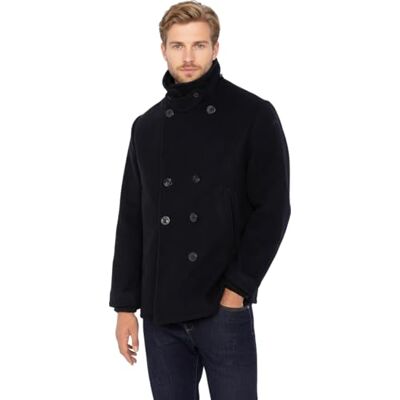 Schott NYC Seacoat Caban herr, DARK NAVY, S Schott NYC Seacoat Caban herr, DARK NAVY, S
