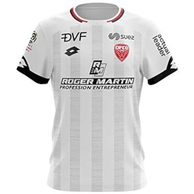 Dijon Football Club Dijon fotboll klubb urvalsstrikot Junior DFCO 2019/2020 fotboll pojkar, vit, FR (storlek tillverkare: XXS) Dijon Football Club Dijon fotboll klubb urvalsstrikot Junior DFCO 2019/2020 fotboll pojkar, vit, FR (storlek tillverkare: XXS)