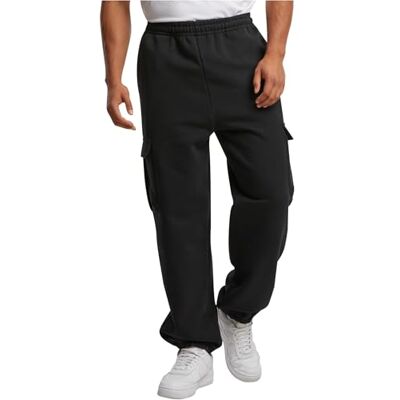 Urban Classics 90-'s cargo-sweatpants, svart, XXL Urban Classics 90-'s cargo-sweatpants, svart, XXL