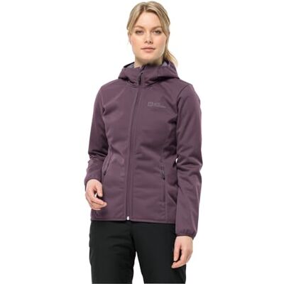 Jack Wolfskin Windhain Hoody W kappa dam, Plommon, XS Jack Wolfskin Windhain Hoody W kappa dam, Plommon, XS