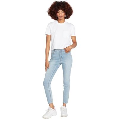 Volcom Dam befriare hög midja byxor, retro blå, XXS, Retro blå, XXS Volcom Dam befriare hög midja byxor, retro blå, XXS, Retro blå, XXS