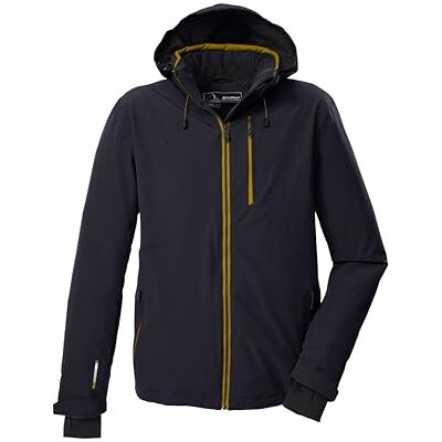 Killtec Utomhusjacka för män med huva och snöfall KSW 24 MN SKI JCKT, svart blå, L, 43429-000 Killtec Utomhusjacka för män med huva och snöfall KSW 24 MN SKI JCKT, svart blå, L, 43429-000