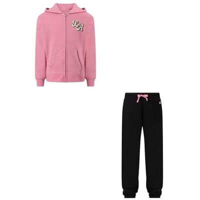 Champion Girls-Sweatsuit träningsdräkt, rosa (Ps223), XL för flickor och flickor Champion Girls-Sweatsuit träningsdräkt, rosa (Ps223), XL för flickor och flickor