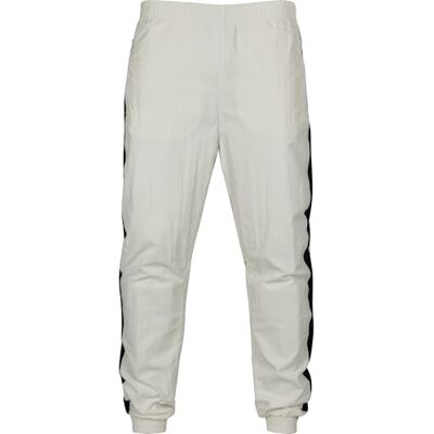 Urban Classics Herrbyxor randiga crinkle track-byxor, Vit (Wht/Blk 00224), XXL Urban Classics Herrbyxor randiga crinkle track-byxor, Vit (Wht/Blk 00224), XXL