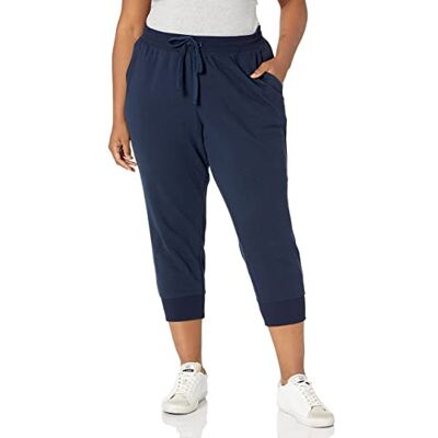 Amazon Essentials kvinnors fleece capri joggingbyxor (finns i plusstorlek), marinblå ljung, X-Small Amazon Essentials kvinnors fleece capri joggingbyxor (finns i plusstorlek), marinblå ljung, X-Small
