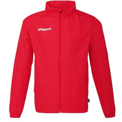 uhlsport fotboll Essential allvädersjacka, allvädersjacka, regnjacka, utomhusjacka med huva för spelare och tränare, röd, XL uhlsport fotboll Essential allvädersjacka, allvädersjacka, regnjacka, utomhusjacka med huva för spelare och tränare, röd, XL
