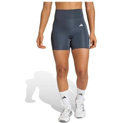 adidas Kobiety Optime Essentials Workout Short Leggings, onix, L adidas Kobiety Optime Essentials Workout Short Leggings, onix, L