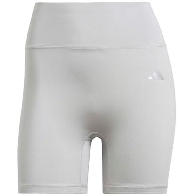 adidas Kobiety Optime Essentials Workout Shine Short Leggings, grey two, XL adidas Kobiety Optime Essentials Workout Shine Short Leggings, grey two, XL