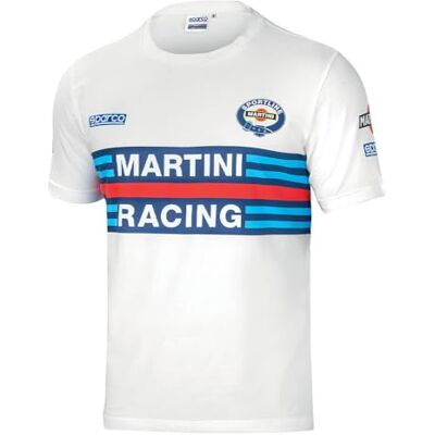 Sparco Martini-R Size L T-tröja Vit, Vit, 42/50 EU Sparco Martini-R Size L T-tröja Vit, Vit, 42/50 EU