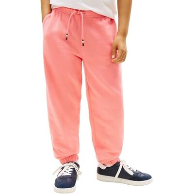 Tommy Hilfiger Unisex barn Mini Corp Sweatpants KS0KS00662 Träningsbyxor, Rosa (Tropical Blush), 12 år Tommy Hilfiger Unisex barn Mini Corp Sweatpants KS0KS00662 Träningsbyxor, Rosa (Tropical Blush), 12 år