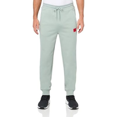 HUGO herr Träningsbyxor Regular Fit Square Logo Jersey Drawstring Joggers HUGO herr Träningsbyxor Regular Fit Square Logo Jersey Drawstring Joggers