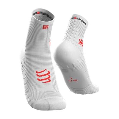 COMPRESSPORT löparstrumpor – Pro Racing Socks V3 Run High – bubbelförebyggande – dämpning och andningsförmåga – löpning och triathlon – för träning och tävling – lätt. COMPRESSPORT löparstrumpor – Pro Racing Socks V3 Run High – bubbelförebyggande – dämpning och andningsförmåga – löpning och triathlon – för träning och tävling – lätt.