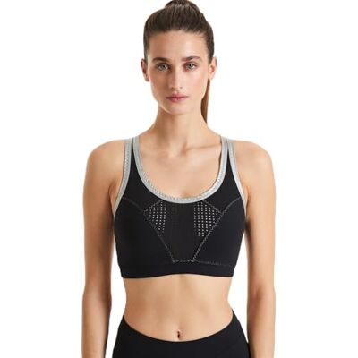Sàpopa Dam Reggiseno Sportivo Donna Incrocio Criss Cross Sport-BH, svart, XS Sàpopa Dam Reggiseno Sportivo Donna Incrocio Criss Cross Sport-BH, svart, XS