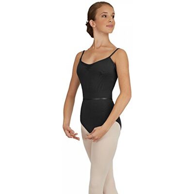 Capezio 126 mm Pinch-Front Camisole Leotard klasskollektion, svart, S Capezio 126 mm Pinch-Front Camisole Leotard klasskollektion, svart, S