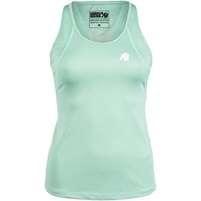 Gorilla Wear Seattle Tank Top – grön – bodybuilding sport vardag fritid med logotyptryck lätt och bekväm för optimal polyesterrörelse Gorilla Wear Seattle Tank Top – grön – bodybuilding sport vardag fritid med logotyptryck lätt och bekväm för optimal polyesterrörelse