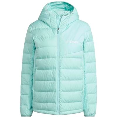 adidas Kvinnor Terrex Multi Light Down CLIMAWARM Hooded Jacket, semi flash aqua, S adidas Kvinnor Terrex Multi Light Down CLIMAWARM Hooded Jacket, semi flash aqua, S