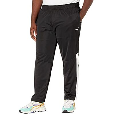 PUMA mens Contrast Sweatpants, Black- Whit, XX-Large US PUMA mens Contrast Sweatpants, Black- Whit, XX-Large US