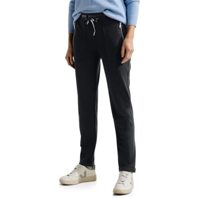 Cecil Style Tracey Zip solid, svart, XXL / 28L Cecil Style Tracey Zip solid, svart, XXL / 28L