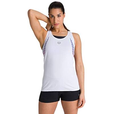 ARENA dam A-one mesh linne white-fluo red Small ARENA dam A-one mesh linne white-fluo red Small