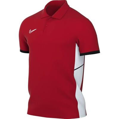 NIKE Dri-Fit Acd25 Polo T-tröja för män, University Red/Black/White/Whi, S NIKE Dri-Fit Acd25 Polo T-tröja för män, University Red/Black/White/Whi, S