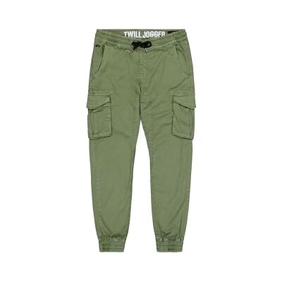 Alpha Industries Cotton Twill Jogger för män, Vintage Green, M Alpha Industries Cotton Twill Jogger för män, Vintage Green, M