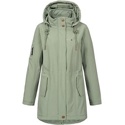 DEPROC A.C.T.I.V.E Deproc Active Deproc Twin Peak Softshell-beläggning dam, Skiffergrå., 34 DEPROC A.C.T.I.V.E Deproc Active Deproc Twin Peak Softshell-beläggning dam, Skiffergrå., 34