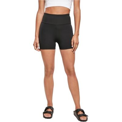 Urban Classics Herr dam hög midja cykel hot pants shorts, svart, L Urban Classics Herr dam hög midja cykel hot pants shorts, svart, L