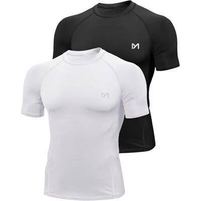 MEETYOO Kompressionströja herr, funktionell skjorta kort/långärmad fitnessskjorta män, sportskjorta, ventilerande löpartröja för löpning, jogging, sport, gym MEETYOO Kompressionströja herr, funktionell skjorta kort/långärmad fitnessskjorta män, sportskjorta, ventilerande löpartröja för löpning, jogging, sport, gym