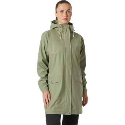 Helly Hansen dam W mossa regnrock, grön, XL Helly Hansen dam W mossa regnrock, grön, XL