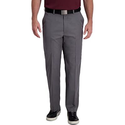 Haggar herr Lediga byxor Cool Right Performance Flex Solid Classic Fit Flat Front Pant Haggar herr Lediga byxor Cool Right Performance Flex Solid Classic Fit Flat Front Pant