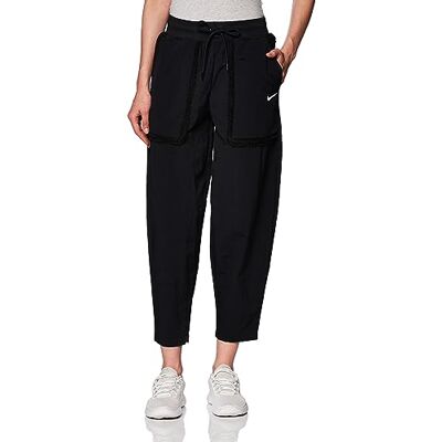NIKE W NSW Esstl Wvn HR WTR Pnt CRV Sportbyxor Kvinnor, Svart/Svart/White, M NIKE W NSW Esstl Wvn HR WTR Pnt CRV Sportbyxor Kvinnor, Svart/Svart/White, M