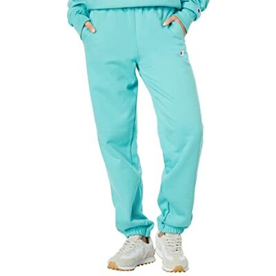 Champion Dam överdimensionerad omvänd väv sweatpants left bröst C träningsbyxor, akvarell blå ljus y06146, liten, Akvarell Blue Light-y06146, S Champion Dam överdimensionerad omvänd väv sweatpants left bröst C träningsbyxor, akvarell blå ljus y06146, liten, Akvarell Blue Light-y06146, S