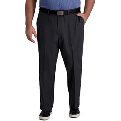 Haggar herr fritidsbyxor Big And Tall Cool Right Performance Flex Solid Classic Fit Flat Front Pant Haggar herr fritidsbyxor Big And Tall Cool Right Performance Flex Solid Classic Fit Flat Front Pant