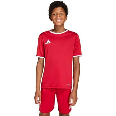 adidas unisex barn Entrada26 Jersey Kids Shirt, team power red 2/white, 3-4 Years adidas unisex barn Entrada26 Jersey Kids Shirt, team power red 2/white, 3-4 Years