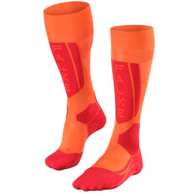 FALKE dam Skidstrumpor SK5 Expert W Kh silke funktionellt garn varm tunn 1 par, Orange Flash 8034 Trend, 41-42 FALKE dam Skidstrumpor SK5 Expert W Kh silke funktionellt garn varm tunn 1 par, Orange Flash 8034 Trend, 41-42