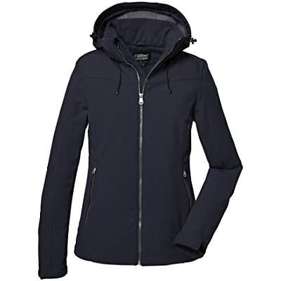Killtec Softshelljacka för kvinnor, softshell jacka med avtagbar huva, dam, softshelljacka, vattenavvisande, vindtät, andas Killtec Softshelljacka för kvinnor, softshell jacka med avtagbar huva, dam, softshelljacka, vattenavvisande, vindtät, andas