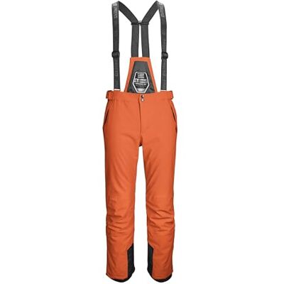 Killtec Skidbyxor/skidbyxor för män med dragkedja och kantskydd Larok, bränd orange, S, 35244-000 Killtec Skidbyxor/skidbyxor för män med dragkedja och kantskydd Larok, bränd orange, S, 35244-000
