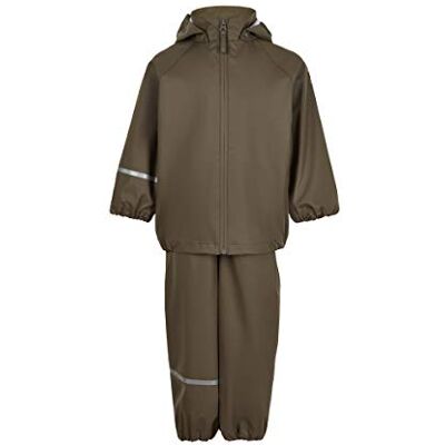 Celavi Unisex barn basic återvinning PU regnkläder set, Havssköldpadda, 80 Celavi Unisex barn basic återvinning PU regnkläder set, Havssköldpadda, 80