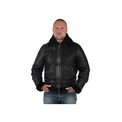 Schott NYC läderjacka för män, Svart (svart 90), S Schott NYC läderjacka för män, Svart (svart 90), S