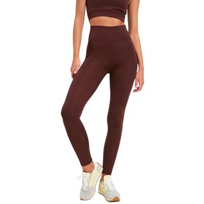 Trendyol Dam Light Brown Roller Sport Tights Yogabyxor, Ljusbrun, S Trendyol Dam Light Brown Roller Sport Tights Yogabyxor, Ljusbrun, S