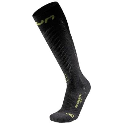 UYN Trekking One Medium Strumpor för Alla Årstider Merinoull Vandringsstrumpor med Zerocuff för komfort, andningsförmåga och prestanda året runt, Anthracit/Lime, 42-44 EU UYN Trekking One Medium Strumpor för Alla Årstider Merinoull Vandringsstrumpor med Zerocuff för komfort, andningsförmåga och prestanda året runt, Anthracit/Lime, 42-44 EU