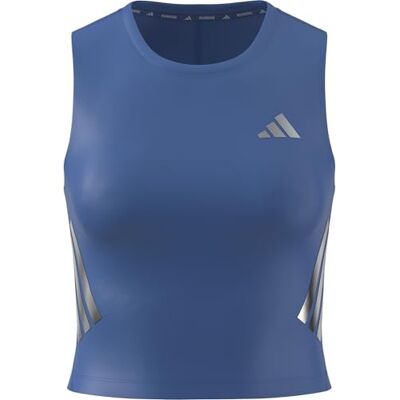 adidas Kobiety ADI365 Running Climacool Iconic Crop Tank, ray blue, XS adidas Kobiety ADI365 Running Climacool Iconic Crop Tank, ray blue, XS