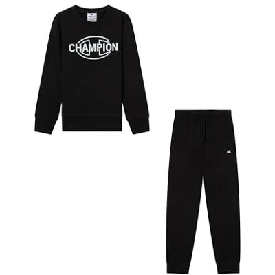 Champion Legacy pojkar, Crewneck sweatsuit, XXS, svart, Svart, XXS Champion Legacy pojkar, Crewneck sweatsuit, XXS, svart, Svart, XXS