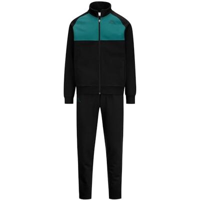 Kappa Träningsoverall, herr, svart, bomull, sport. Fadi-logotyp, storlek: XL Kappa Träningsoverall, herr, svart, bomull, sport. Fadi-logotyp, storlek: XL