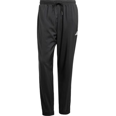 adidas herr Essentials Small Logo Stanford Elasticated Pants, Black/White, XS adidas herr Essentials Small Logo Stanford Elasticated Pants, Black/White, XS