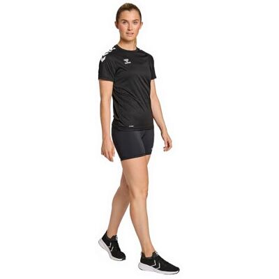 hummel hmlCORE XK CORE poly te S/S Woman, svart, M hummel hmlCORE XK CORE poly te S/S Woman, svart, M