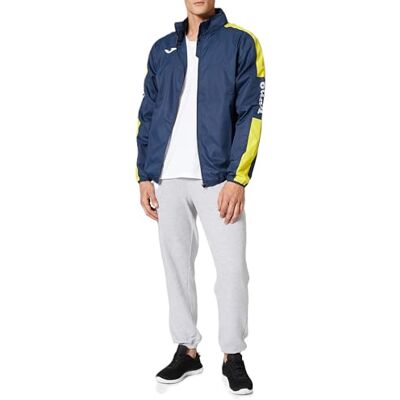 Joma 100689.309 regnjacka, barn, pojkar, 100689.309, marinblå/gul, XXXXS Joma 100689.309 regnjacka, barn, pojkar, 100689.309, marinblå/gul, XXXXS