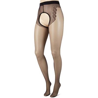 COTTELLI Legwear Grenlösa strumpbyxor för dam, Black, XL COTTELLI Legwear Grenlösa strumpbyxor för dam, Black, XL