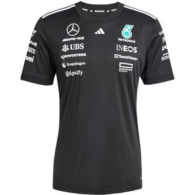 adidas Kvinnor MERCEDES AMG PETRONAS FORMULA ONE TEAM DRIVER JERSEY BLACK WOMEN, black/white, XXS adidas Kvinnor MERCEDES AMG PETRONAS FORMULA ONE TEAM DRIVER JERSEY BLACK WOMEN, black/white, XXS
